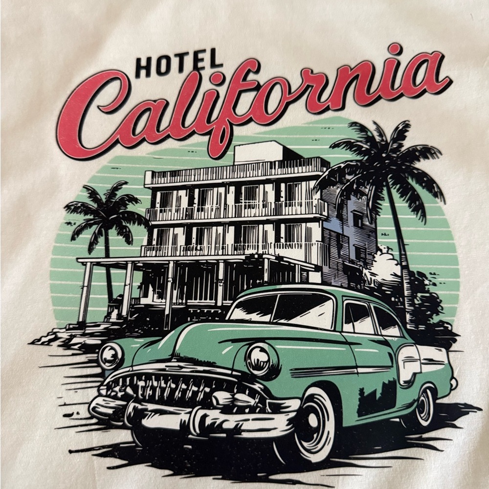 Vintage Style Hotel California Graphic Tee